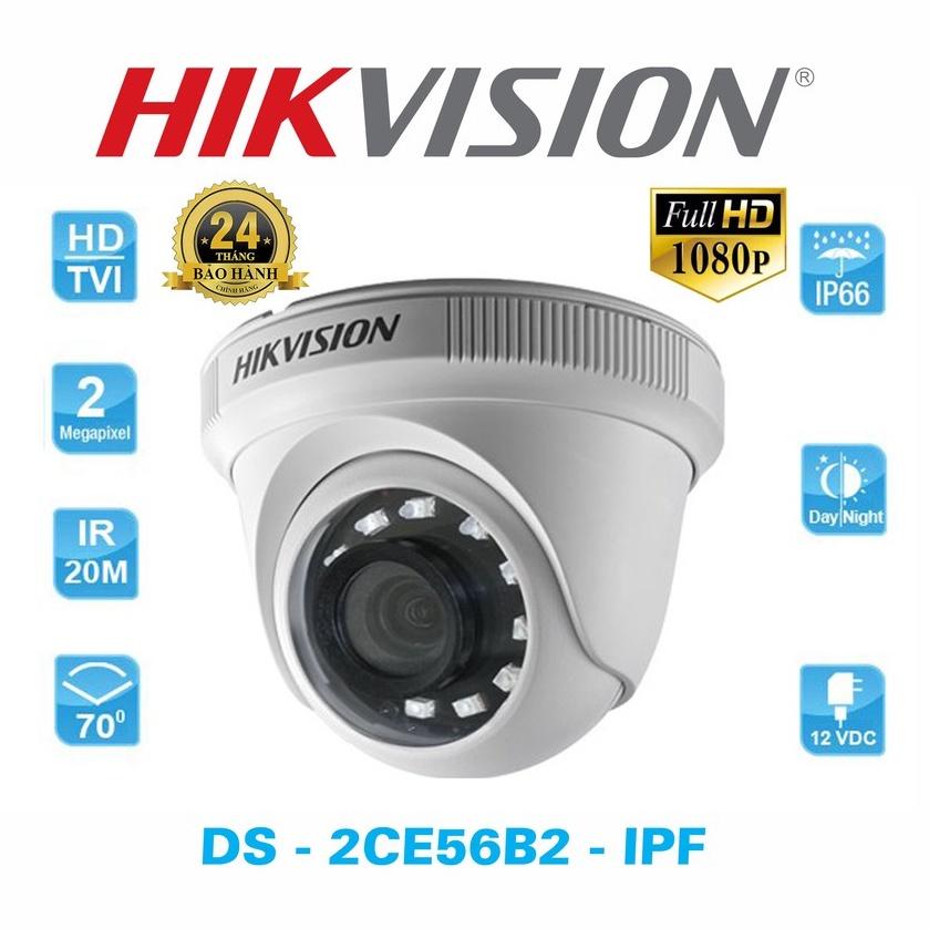 Trọn Bộ Camera Hikvision quan sát trong nhà ngoài trời chống trộm chính hãng Full phụ kiện - Hàng chính hãng