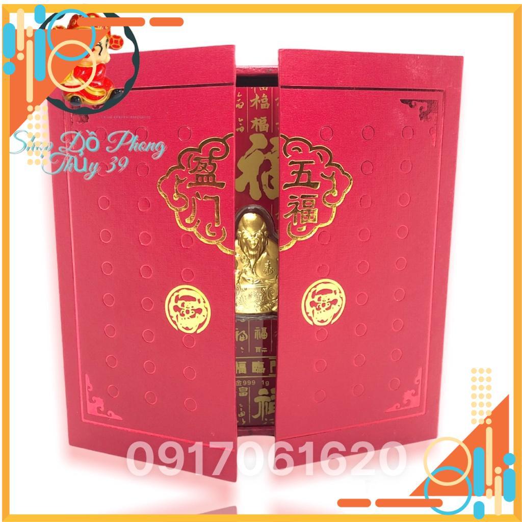 Bộ Quà Tặng Ngũ Phúc Mạ Vàng May Phong Thủy Thích Hợp làm Quà tặng Tết - Lì XÌ Tết Sang Trọng