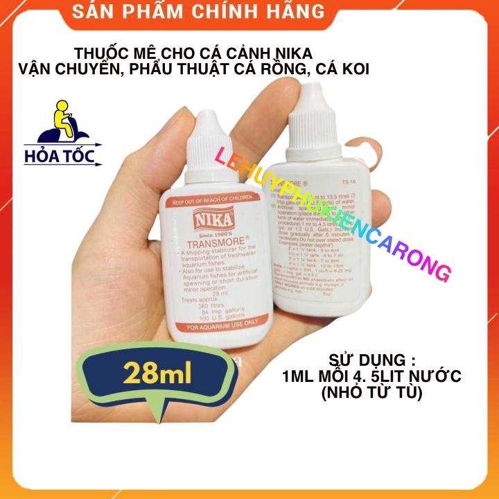 Thuốc Mê Cho Cá Cảnh Nika, Vận Chuyển Cá Rồng, Cá Koi