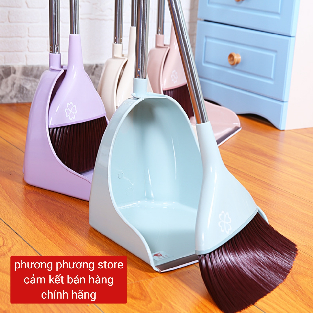 Bộ chổi quét nhà kèm hót rác cao cấp 2 in 1