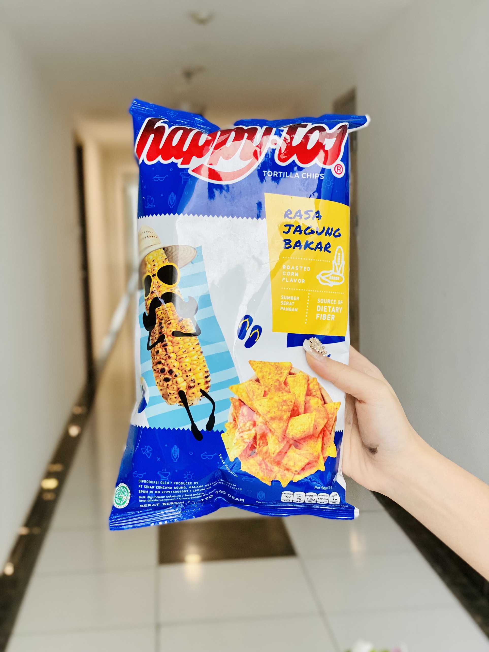 Snack Happy Tos Bắp Vị Bắp Nướng Gói 140g