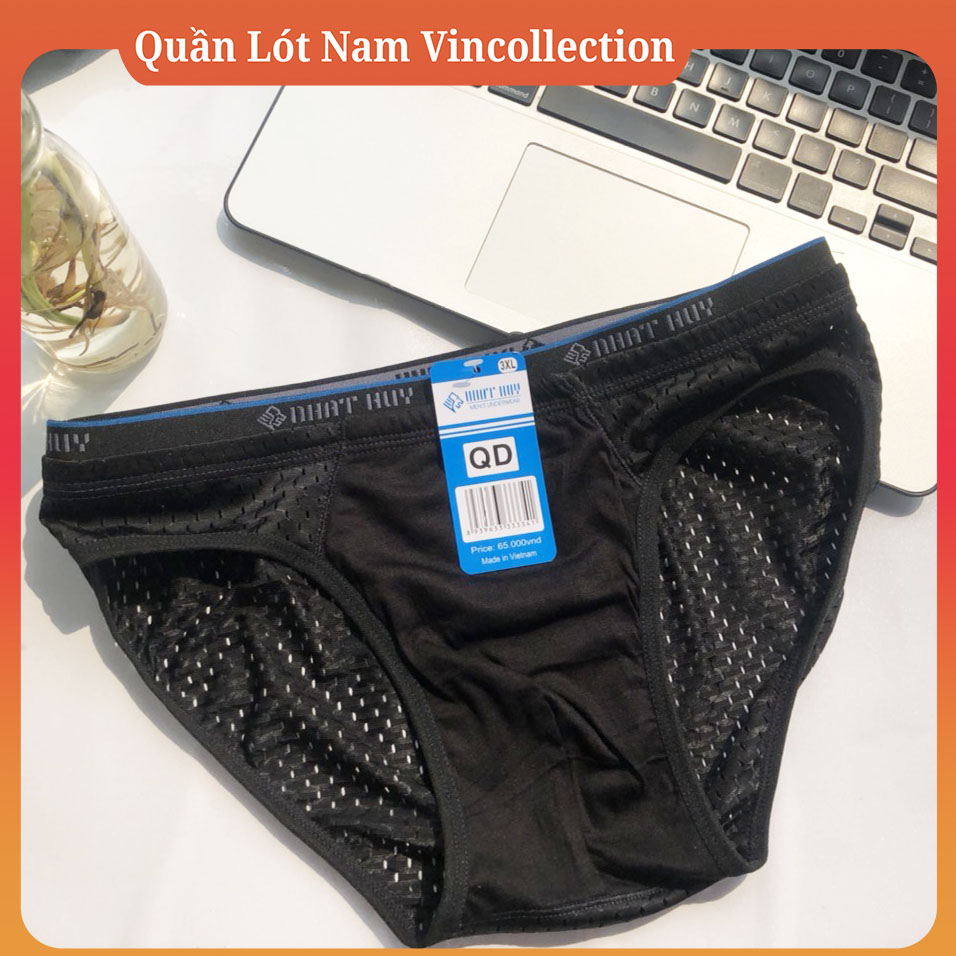 |Combo 5| Quần Lót Nam Chéo  Nhật Huy Vải Lưới Thông Hơi Li Ti Lỗ Nhỏ Cao Cấp Quan lót Của Nam Quần xi líp nam lọt khe to- nhỏ thun lạnh sexy cao cấp - Quần Lót Nam Nhật Huy