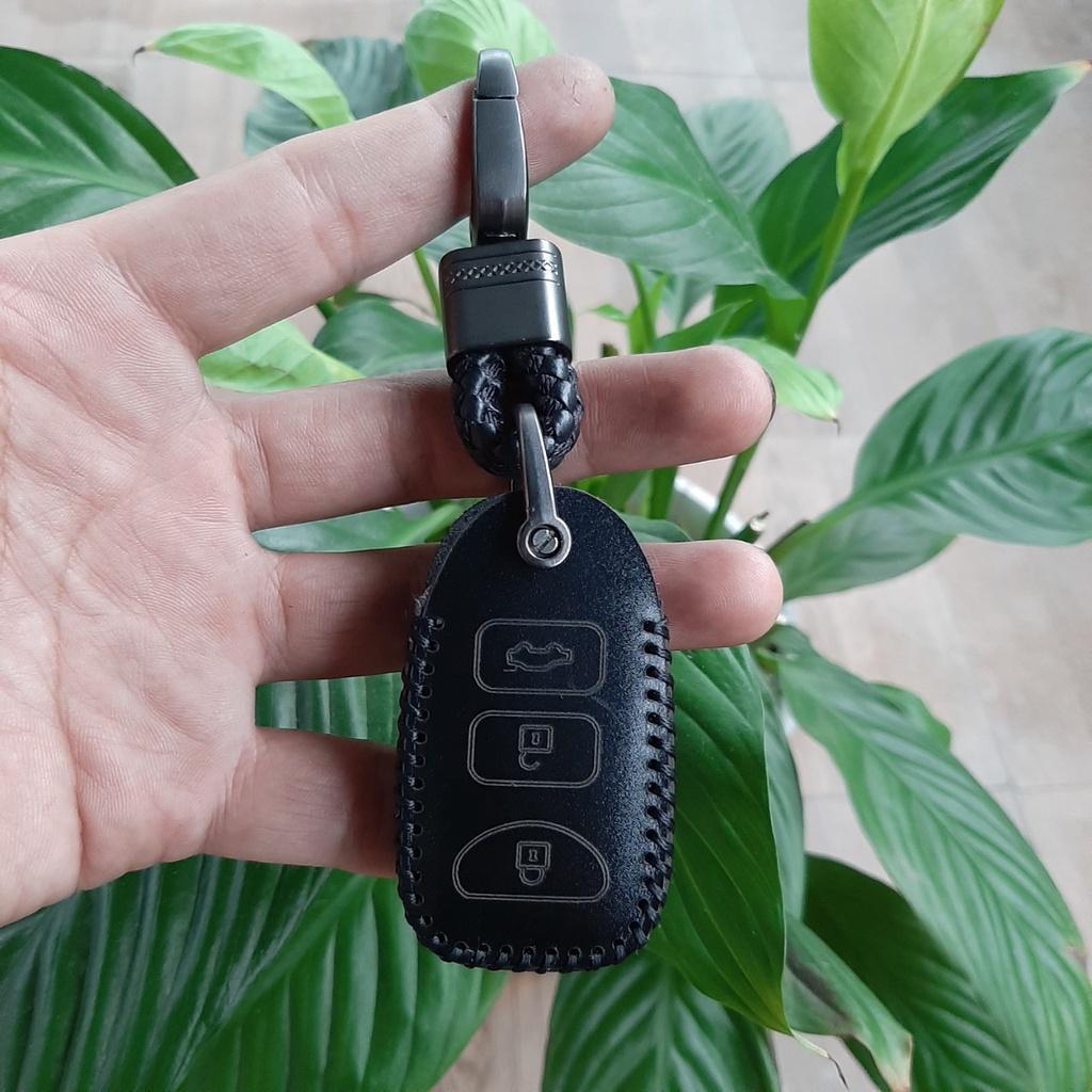 Bao Da Chìa Khóa Hyundai Avante, Santafe 2012 về trước Da bò 100%,