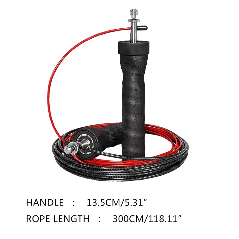 Dây Nhảy Tốc Độ & Có Trọng Số Dây Nhảy Có Thể Điều Chỉnh Tự Khóa Dây Nhảy Dây Thép Có Thêm Cáp Vòng Bi tay Cầm Chống Trượt