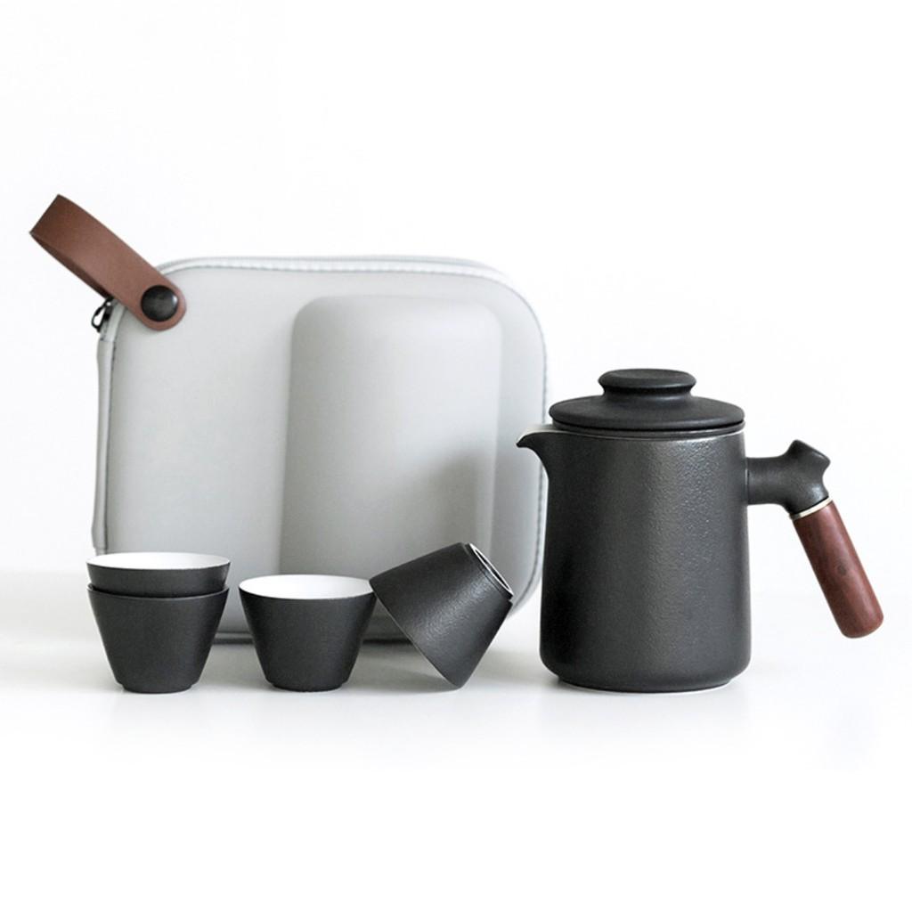 Bộ uống trà đạo tách nước Quick-off Cup gốm sứ Nhật Bản