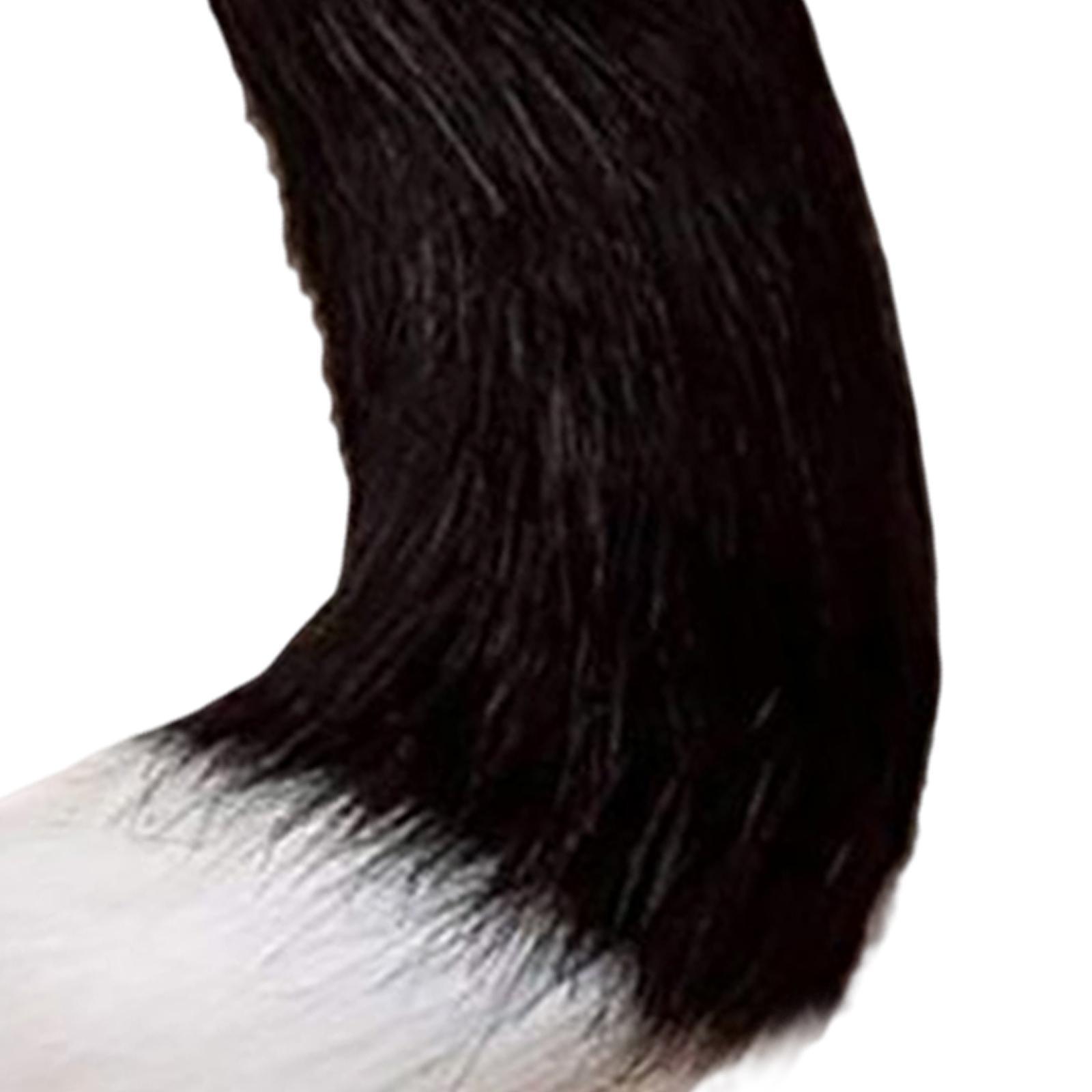 4Pcs Plush Fox Ears and Tail Set Faux Fur Long Tails Party Costume Kits