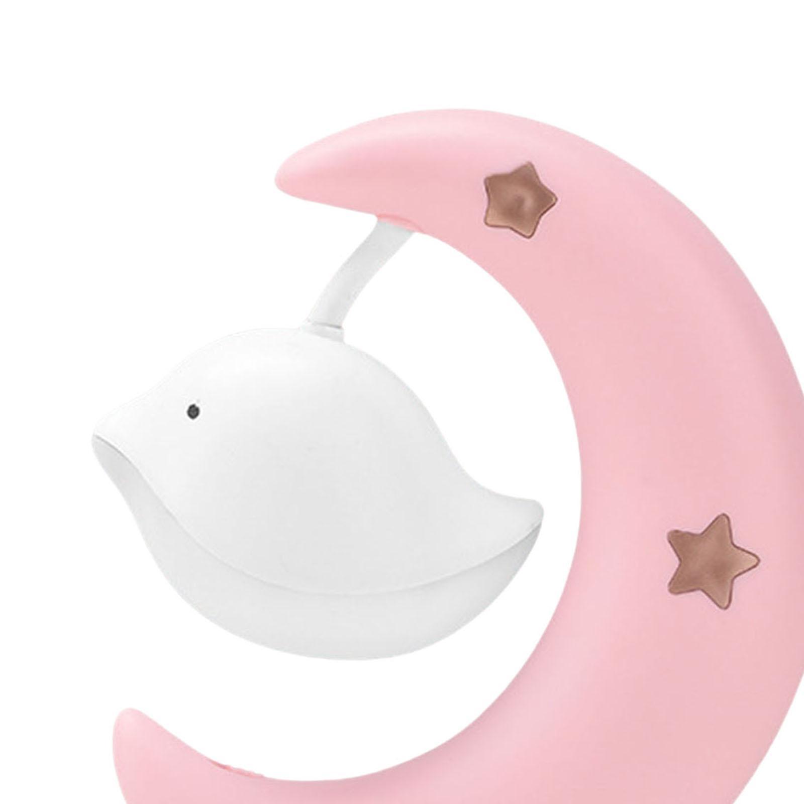 Night Light Ornament Rotatable Rechargeable for Cafe Dormitory Office Desk