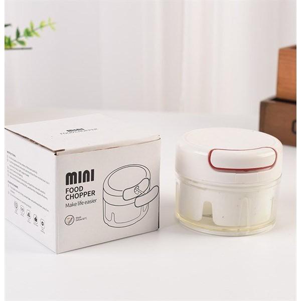 Dụng cụ xay tỏi ớt bằng tay Mini Food Chopper Tiện Dụng, Máy xay tỏi, thực phẩm cầm tay đa năng