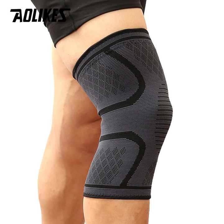 Bó bảo vệ khớp đầu gối AOLIKES A-7718 đàn hồi thoáng khí running anti-skid Kneepad