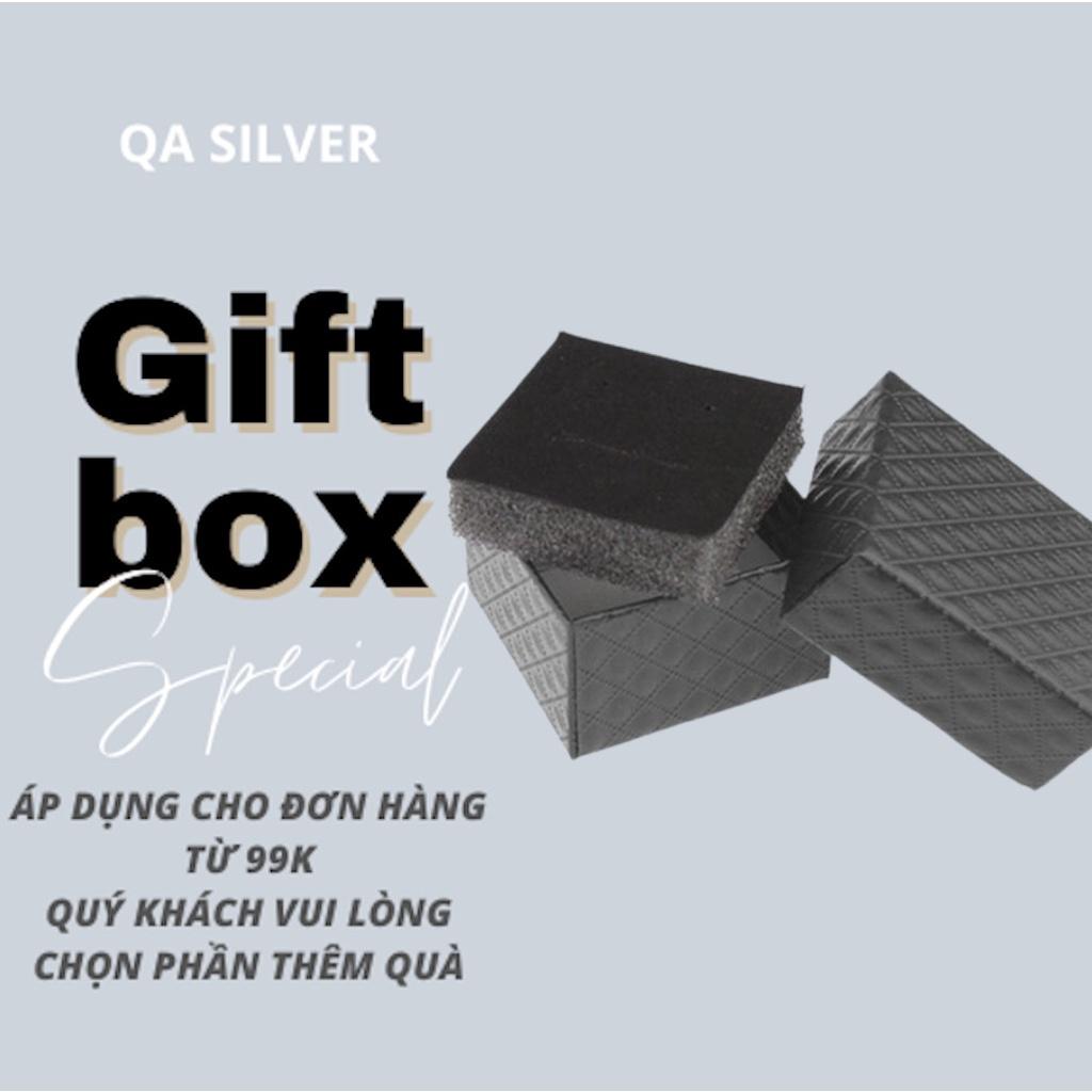 Khuyên tai bạc 925 ngọc trai giả bông trước sau nụ đá S925 PEARL Front-back Silver Earrings QA SILVER EA211101