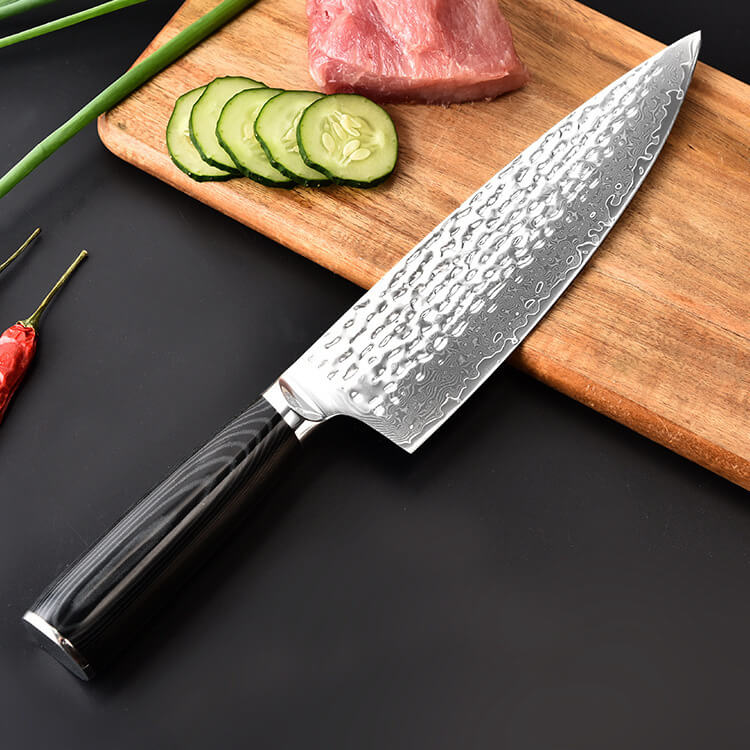 DAO BẾP NHẬT BẢN GYUTO THÉP DAMASCUS MÃ D7DT119