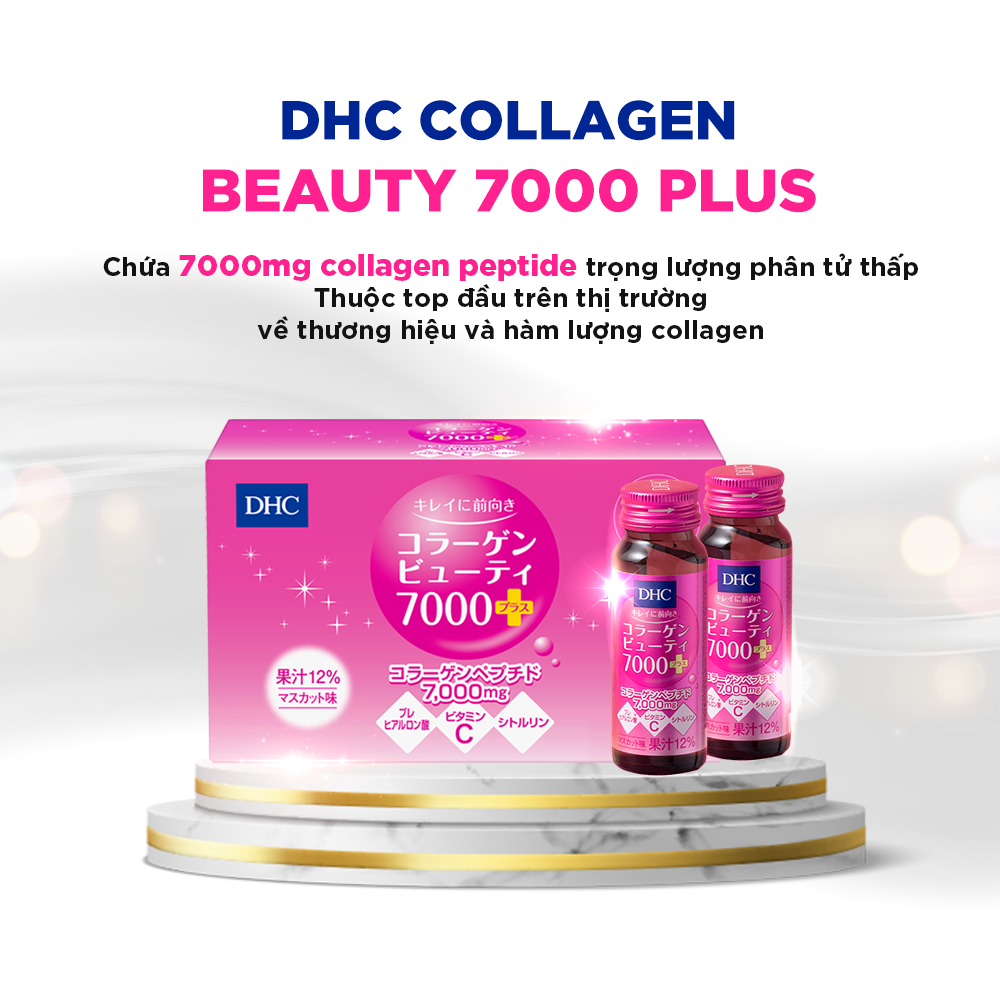 COMBO Collagen nước DHC Collagen Beauty 7000 Plus (30 Lọ)