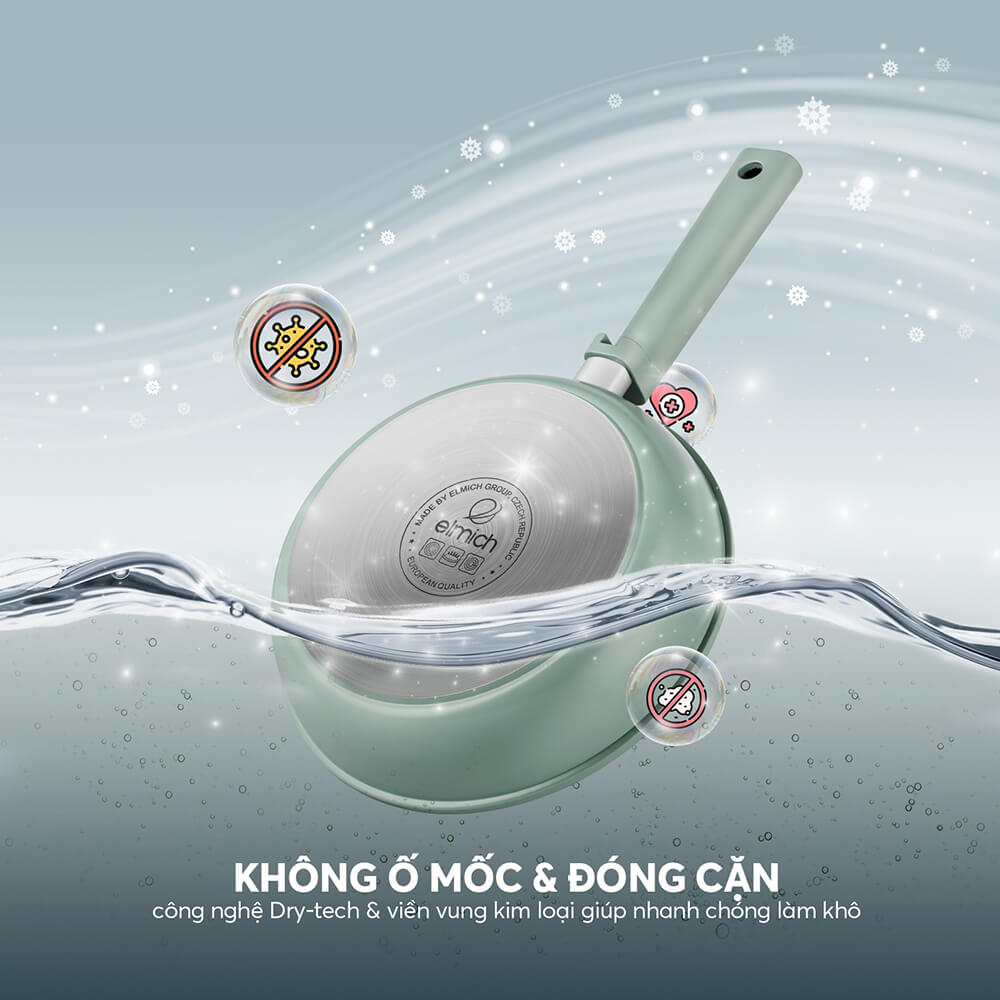 Chảo Chống Dính Siêu Bền Elmich Hera II EL-5941 Nhiều Size, Hàng Chính Hãng, Dùng Mọi Bếp - JoyMall