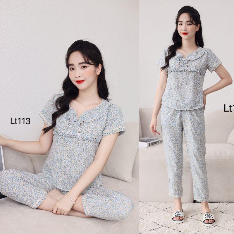 Set đồ bộ quần áo mặc nhà, sau sinh cao cấp lụa hàn