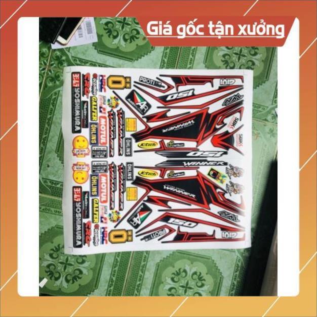 Tem rời winner đỏ đen nhám