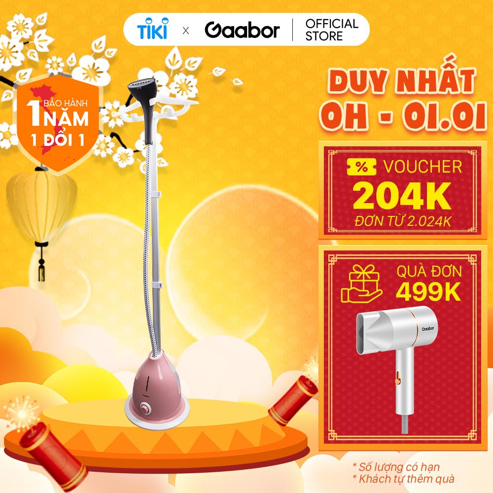 Bàn ủi hơi nước dạng đứng Gaabor GS2000M-PK01A dung tích 1.8L công suất 2000W tạo hơi nước nhanh 30s - Hàng chính hãng