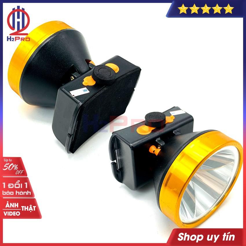 Đèn pin đội đầu siêu sáng 100W XB-A5 H2Pro cao cấp LED-pin sạc 2400mah-dùng 8-15h-chống nước (1 bộ), ánh sáng trắng-vàng