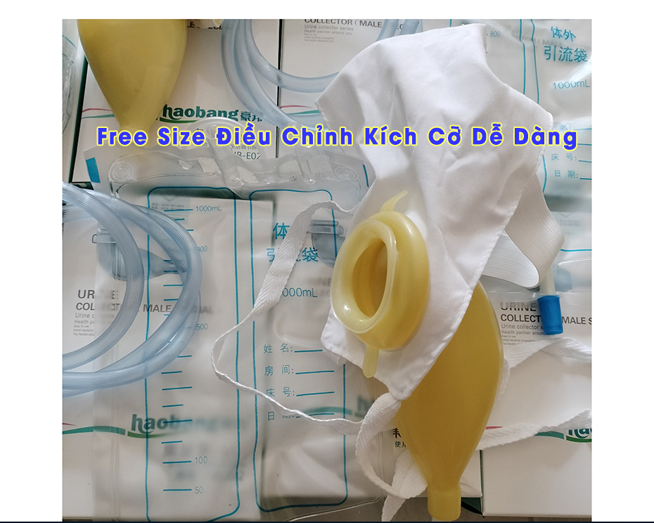 Dụng Cụ Hỗ Trợ Đi Tiểu Cho Người Già, Liệt Hoặc Tiểu Tiện Không Tự Chủ Chống Tràn 100% Cao Cu Non - Nam Giới