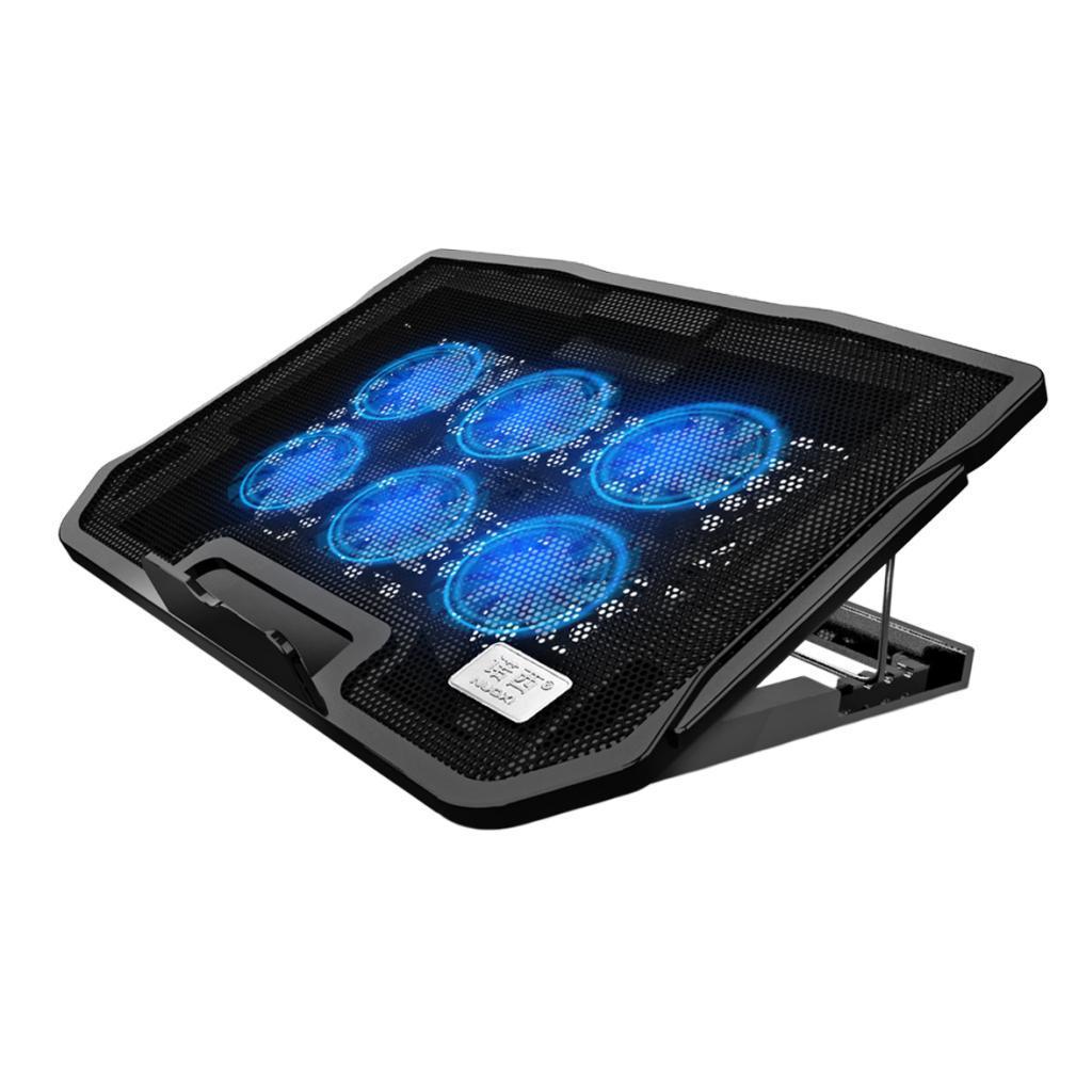 Laptop Cooling Pad with 6 Fans Wind Speed Adjustable Ergonomic Laptop Holder