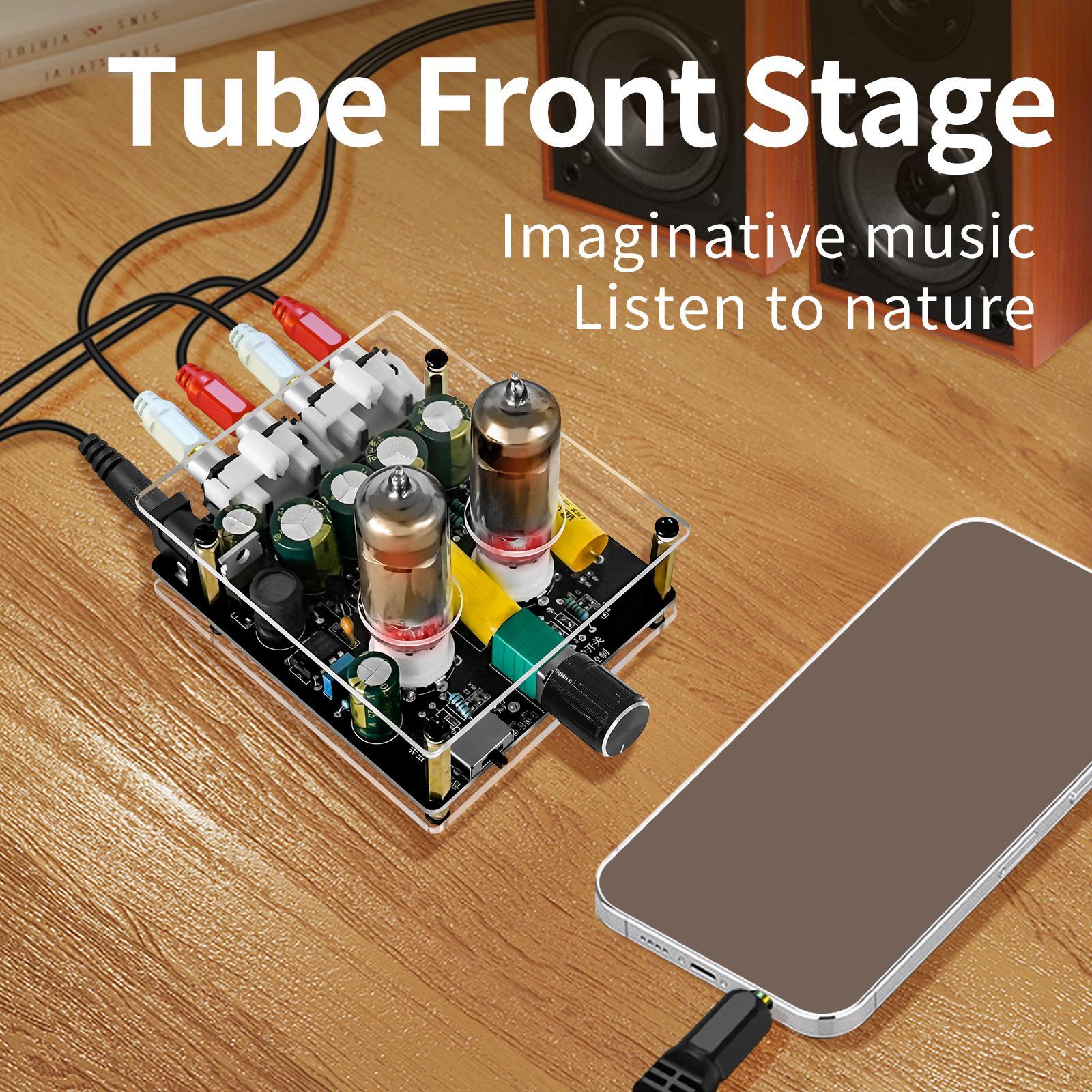 Preamplifier Board, Digital Tuning Preamp Board, DC12V-16V 3D Surrounding Amplifier Tone Board Stereo Pre Amplifier