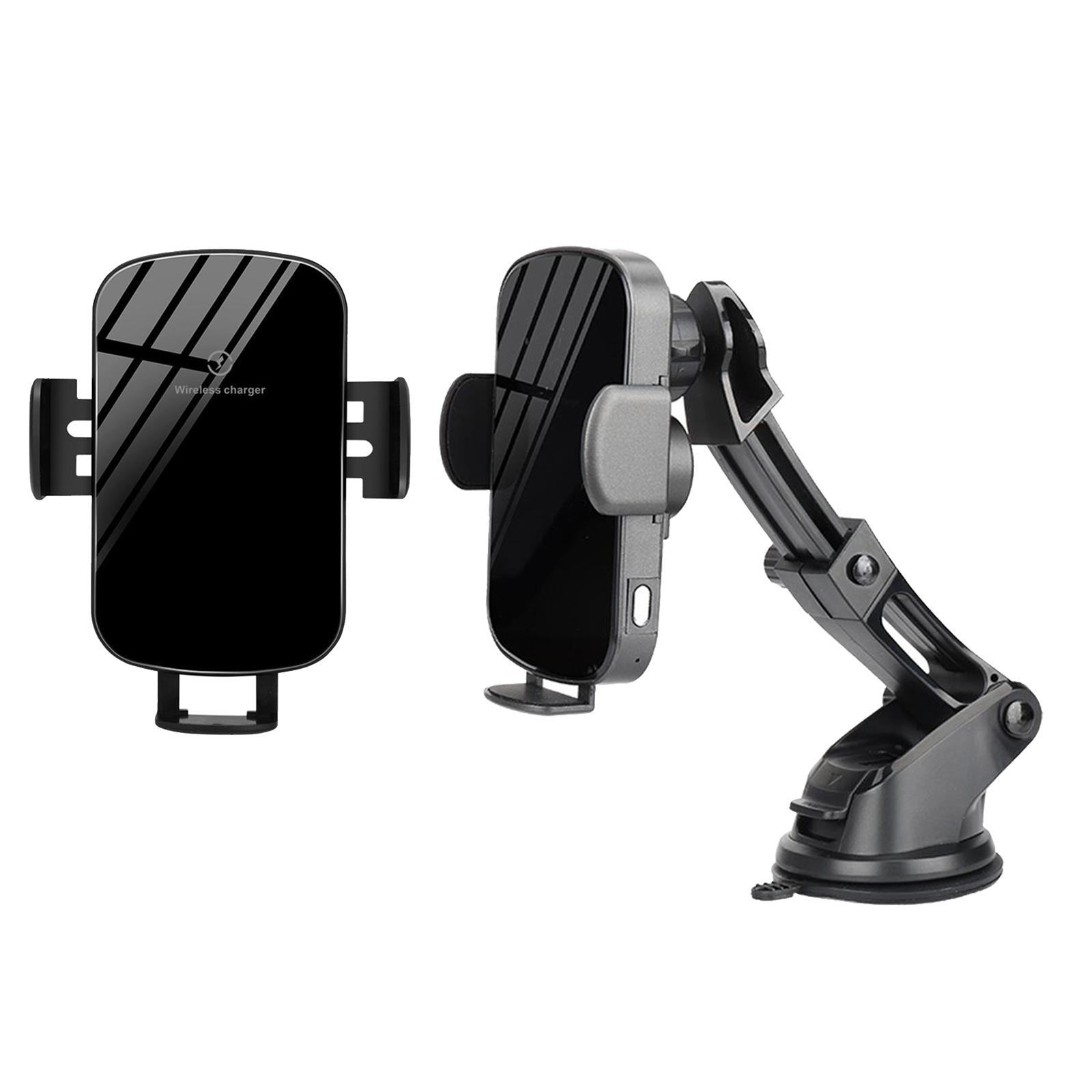 Wireless Car Charger,15W Qi Fast Charging Auto-Clamping Car Mount, Windshield Dash Air Vent Phone Holder Compatible with iPhone 11/11 Pro Max/Xs MAX