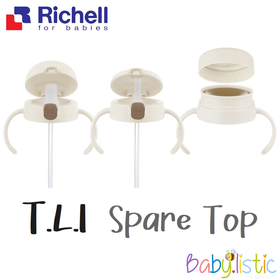 Nắp bình ống hút TLI Richell Nhật Bản - bước 2 | Baby