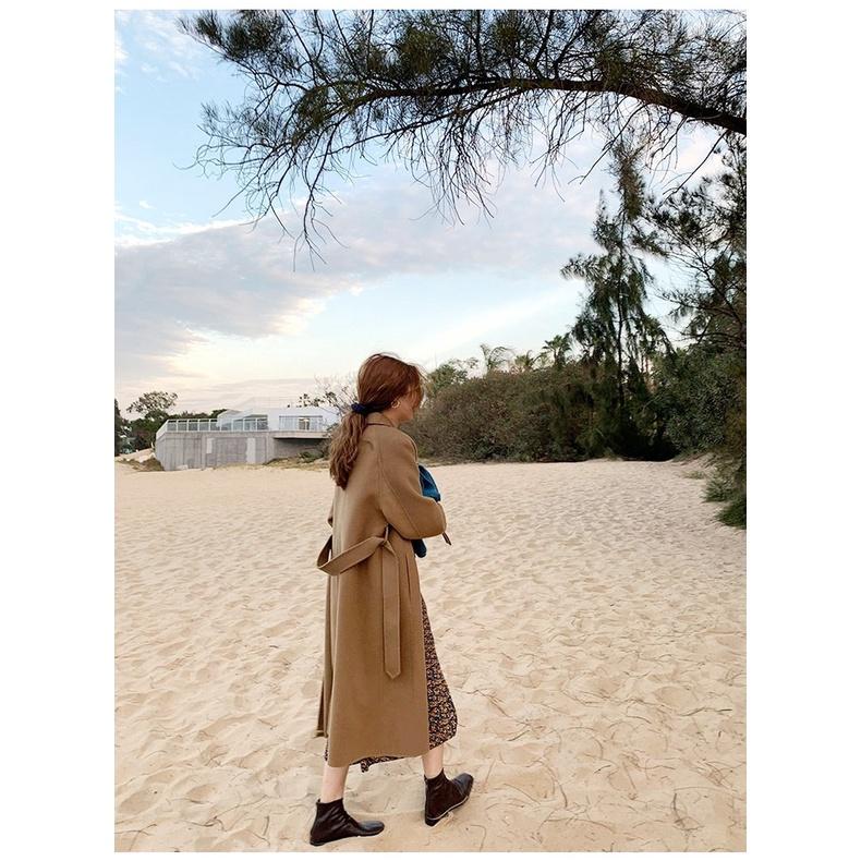 Áo Măng Tô | Áo Măng Tô Nữ Dáng Dài Cao Cấp Hàn Quốc Kèm Đai Chất Dày Dặn Quảng Châu