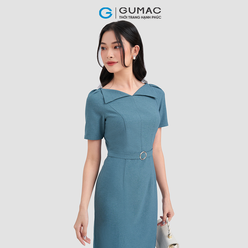 Đầm cổ thuyền phối đai GUMAC DD03030