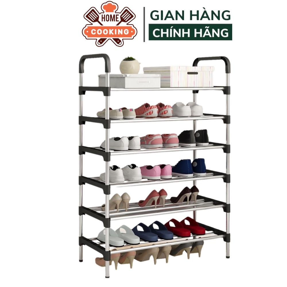 Kệ để giày dép 5 tầng lắp ghép chất liệu inox cao cấp, giá để giày dép, đồ đạc có thể tháo rời, hàng loại 1 chắc chắn