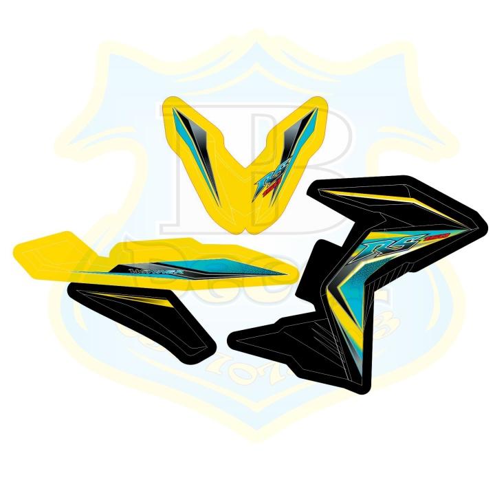 Tem rời xe winner RS vàng đen