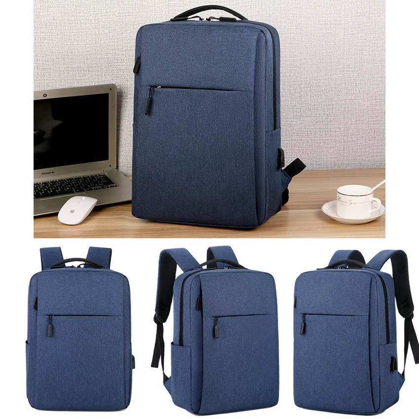 Balo laptop 14 inch B1061 NASI có cổng sạc tặng kèm dây sạc balo đựng laptop thời trang đi học đi làm