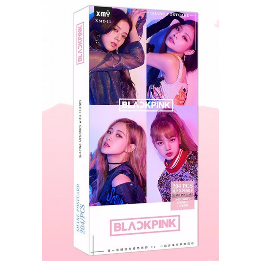 Hộp ảnh Postcard blackpink 204 ảnh mẫu 1 thiết kế độc đáo