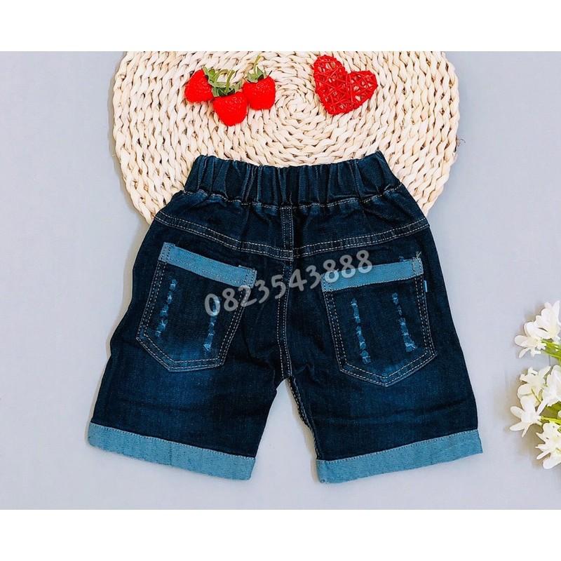 quần jean lửng và jean đùi bé trai ( size 7-17kg)