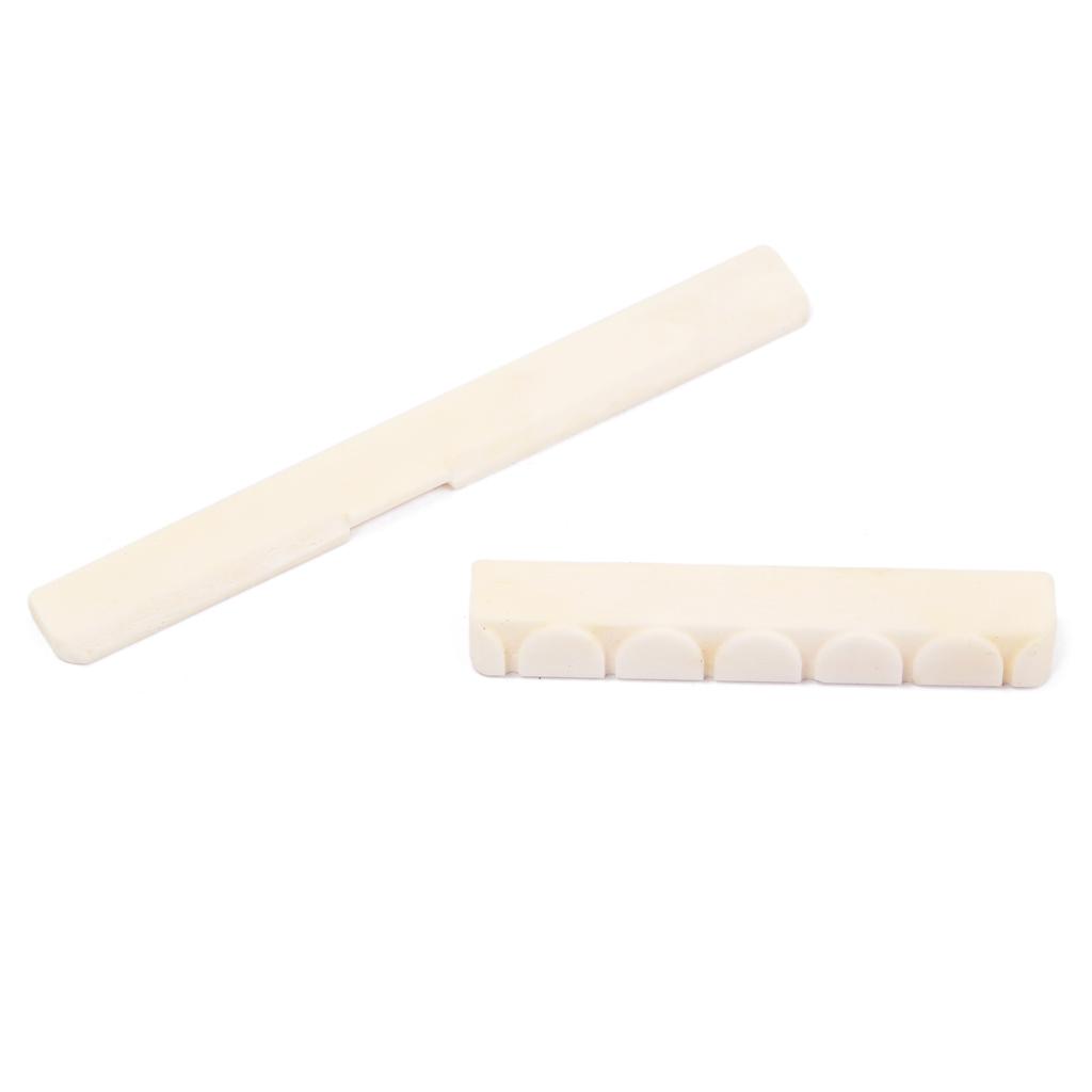 6 String Guitar Bone Bridge Saddle&Nut for Classical Guitar Replacement Parts