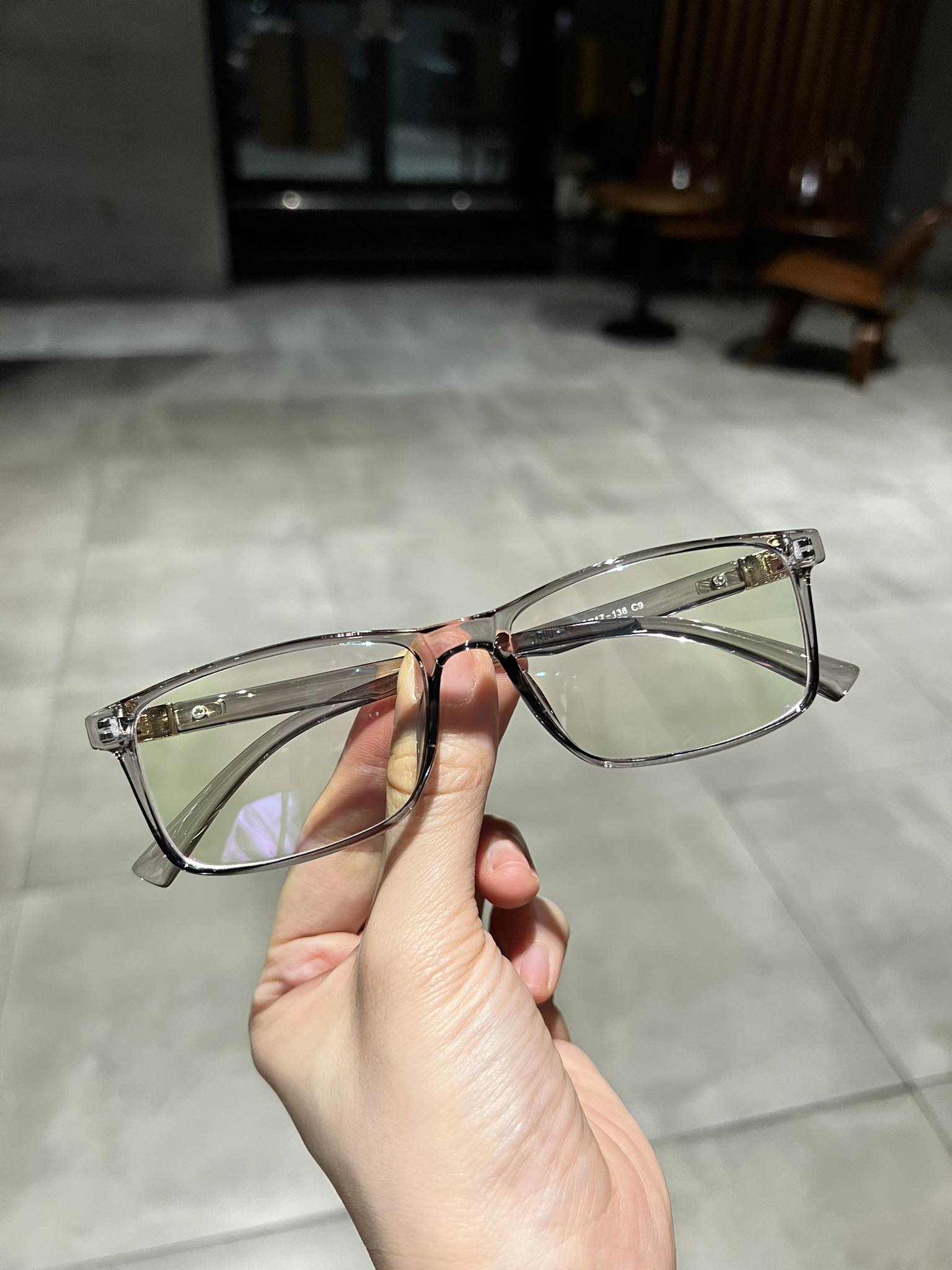 Kính mắt vuông nam nữ gọng nhựa siêu dẻo nhẹ