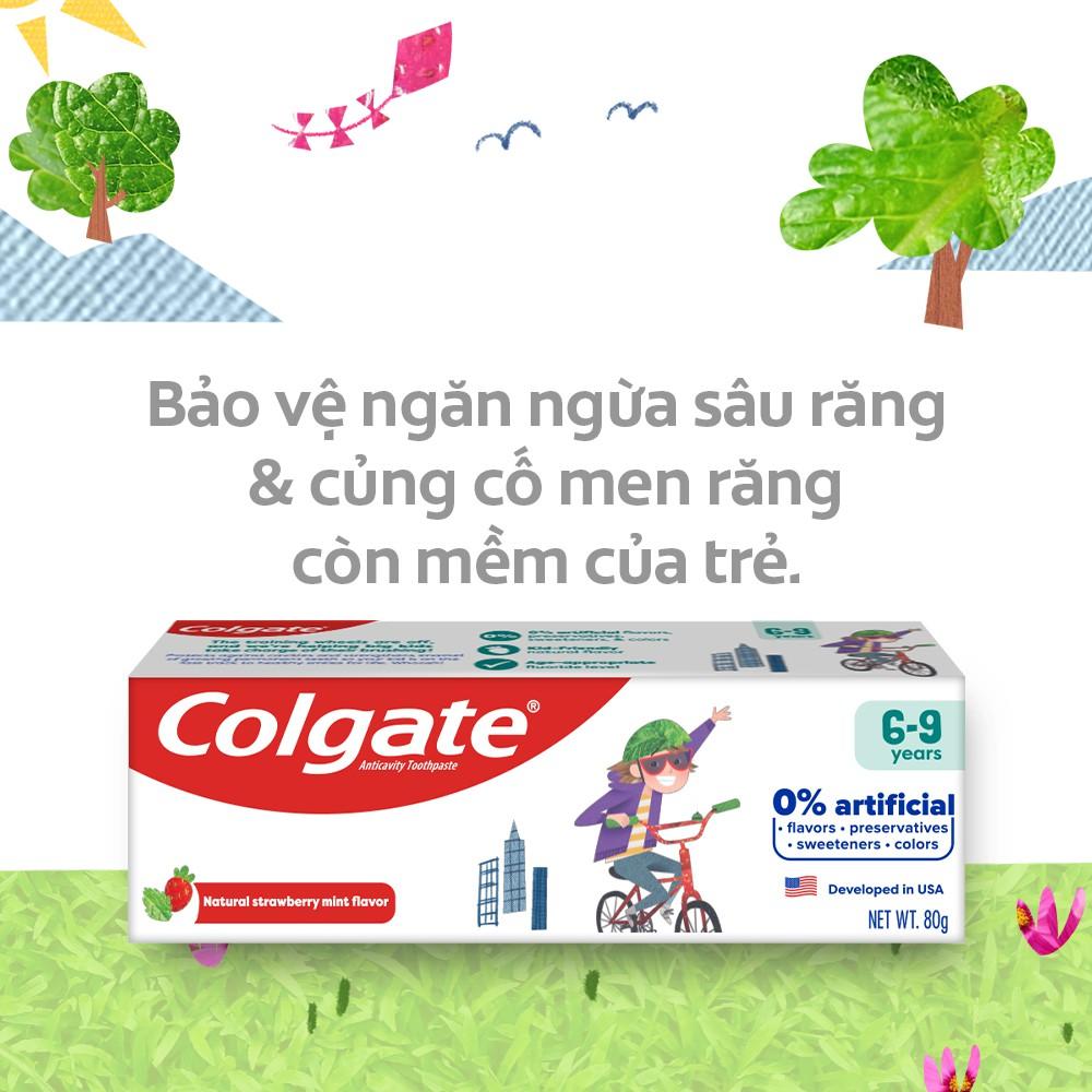 Bộ 2 Kem đánh răng trẻ em Colgate Kid Free From 6-9 80g/tuýp