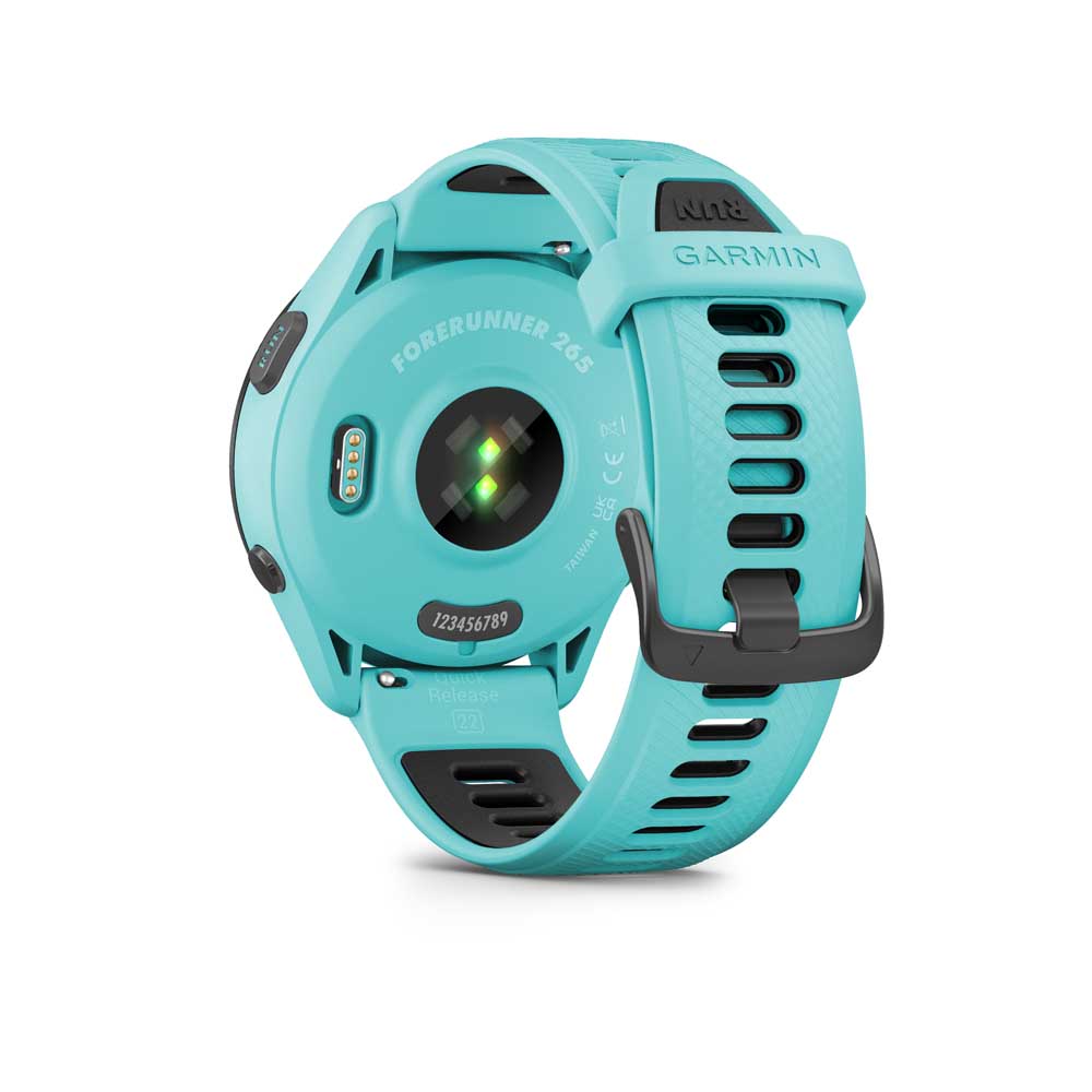 Đồng Hồ Thông Minh Garmin Forerunner 265 Music Wifi GPS (Black/White/Aqua) - Hàng Chính Hãng