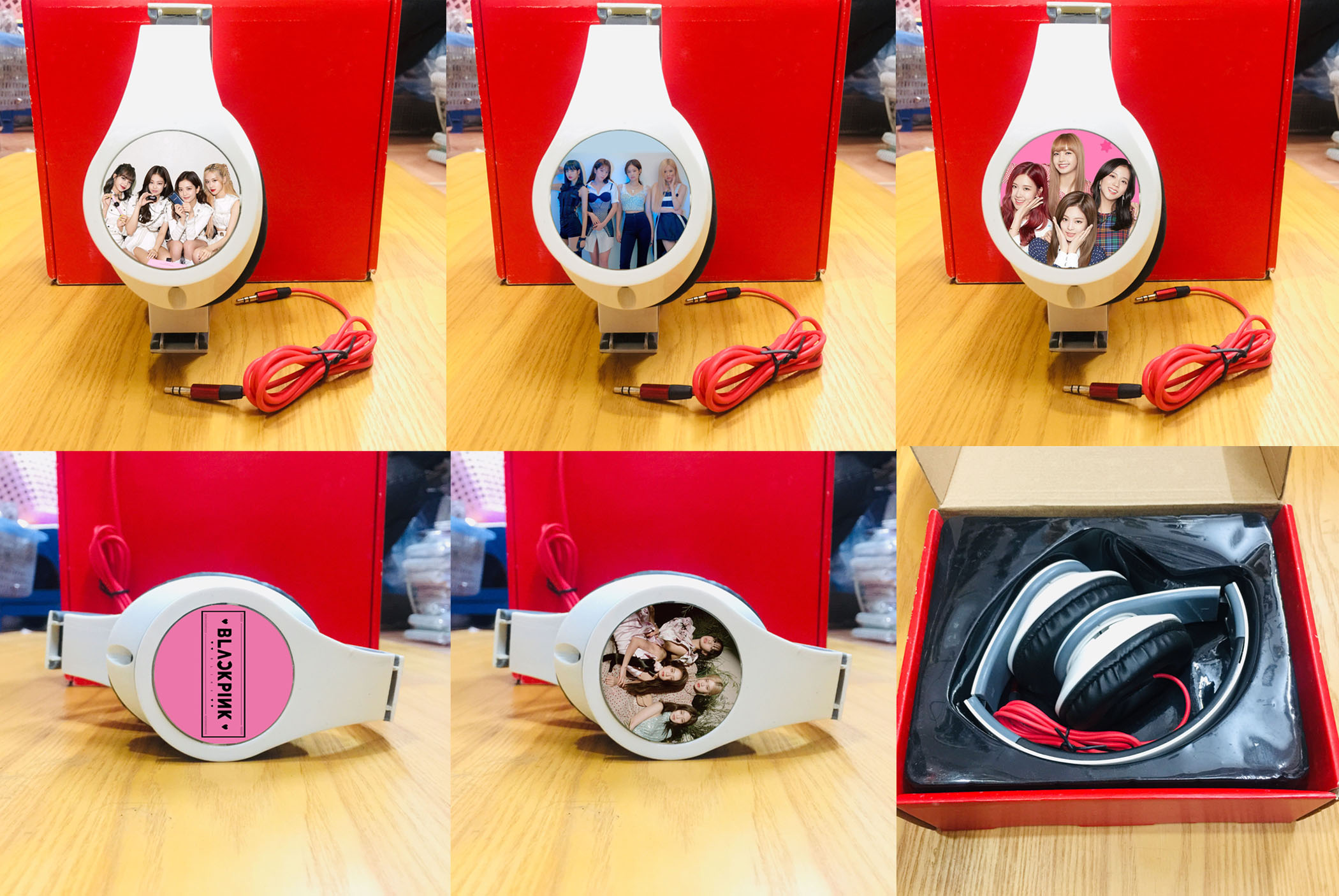 Tai nghe BLACKPINK headphone ốp tai mẫu giao ngẫu nhiên