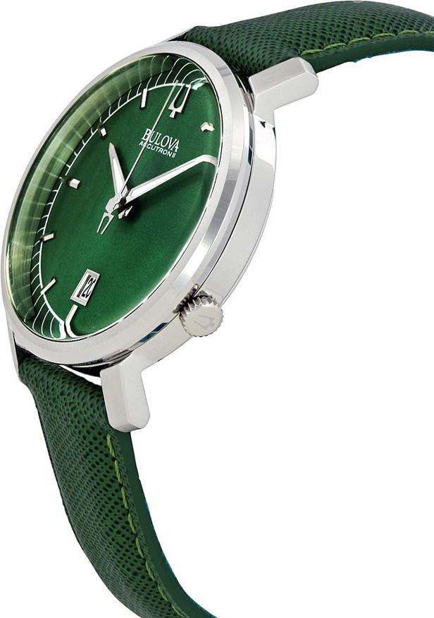 Đồng Hồ Nam Dây Da BULOVA 96B215 (41mm) - Xanh Lá