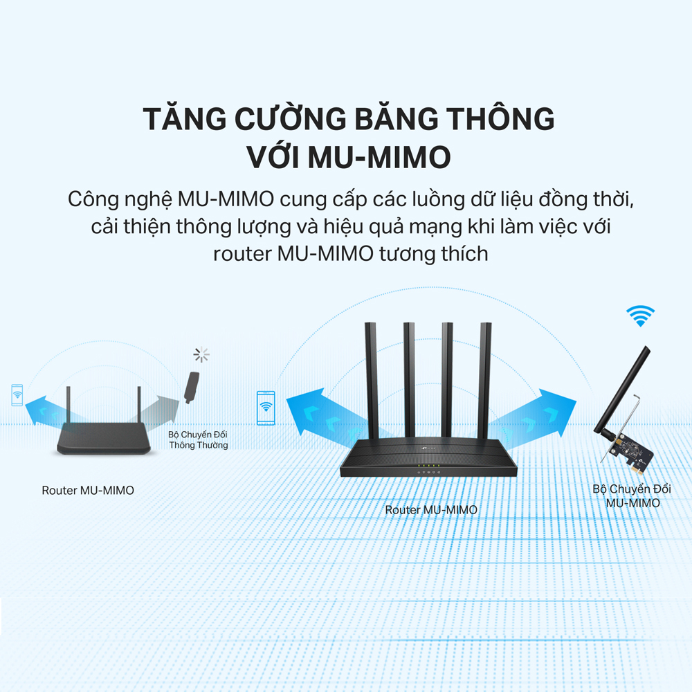 Bộ Chuyển Đổi Card Mạng Wifi TP-Link Archer T2E PCIe Băng Tần Kép AC600 - Hàng Chính Hãng