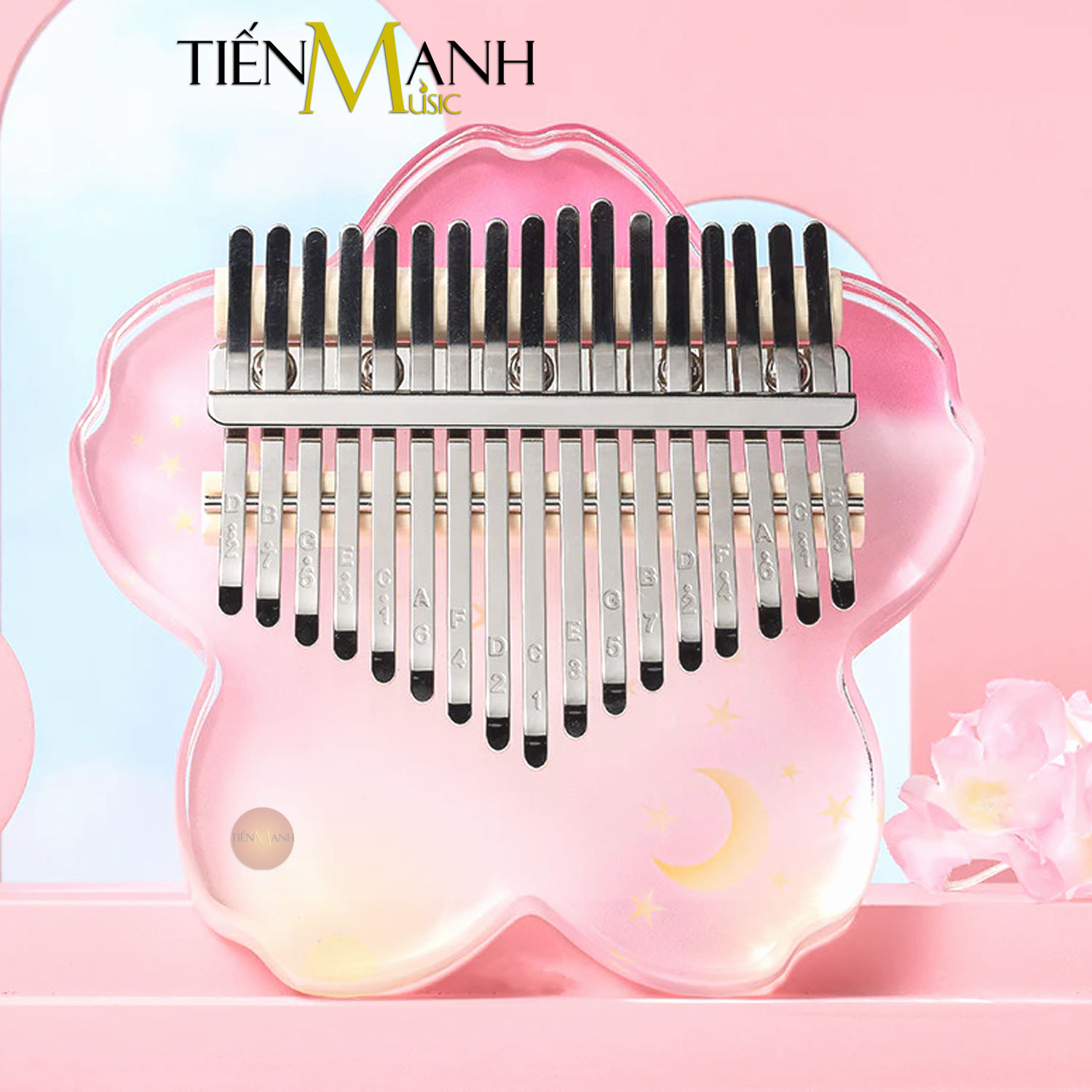 Đàn Kalimba Hluru KWVFG17, KWVFP17, KWVFM17, KWVFT17 -  17 Phím Acrylic Trong Suốt Hàng Chính Hãng