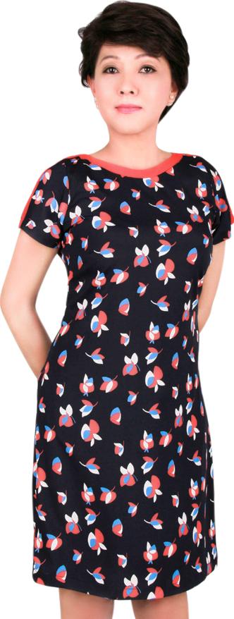 Đầm Voan Hoa Nền Cổ Cam UGETHER UPAR31 Size M