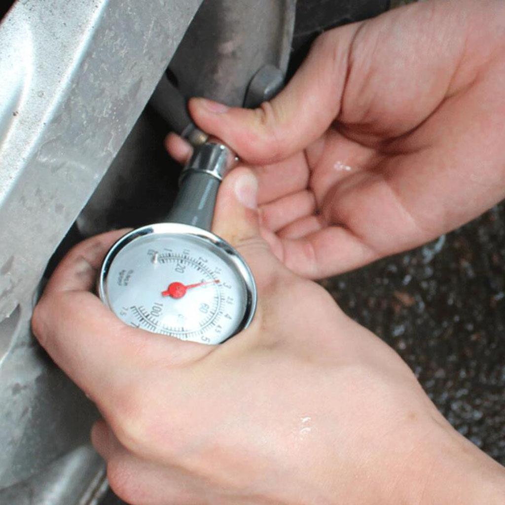 Tire Pressure Gauge Easy to Read Auto Tire Dial Gauge Meter Zinc Alloy