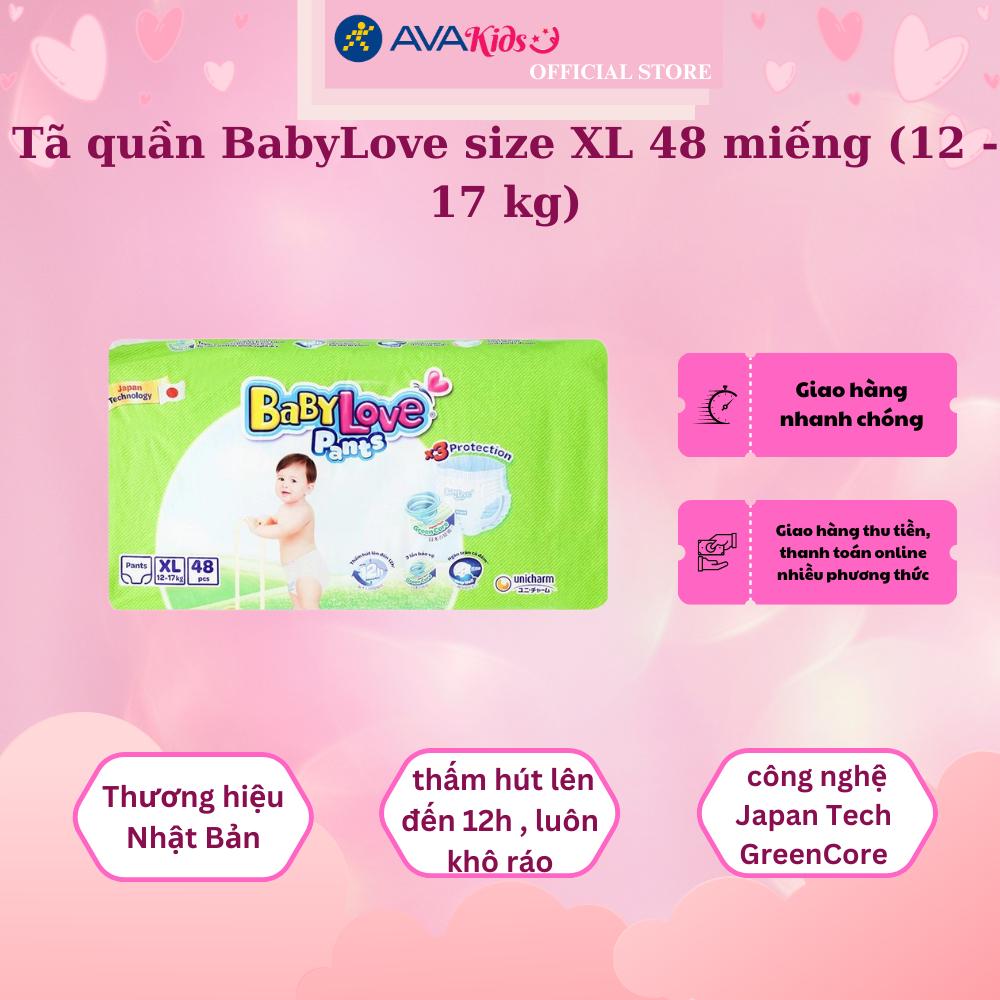 Tã quần BabyLove size XL 48 miếng (12 - 17 kg)