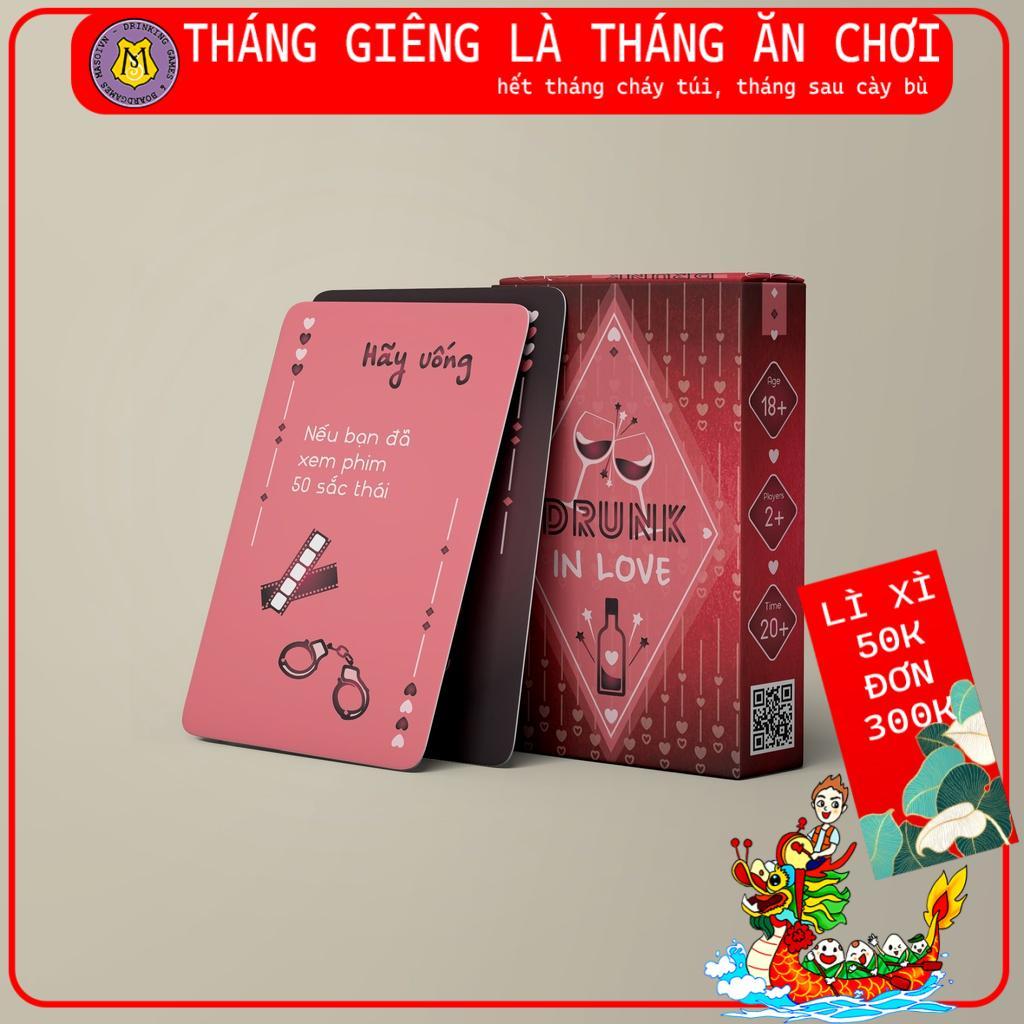 Bộ bài Truth Game Drunk In Love- Say Tình - 55 lá luật chơi đơn giản dành cho cặp đôi tại các bữa tiệc