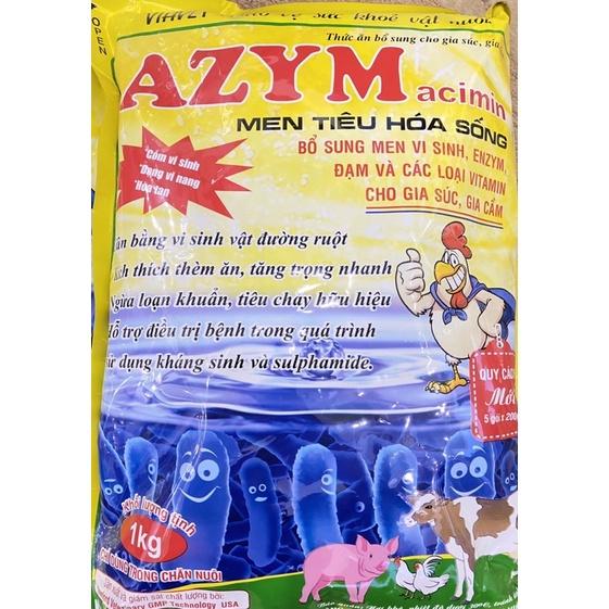 1kg AZYM men tiêu hoá cao cấp dùng cho trâu bò lợn gà vịt