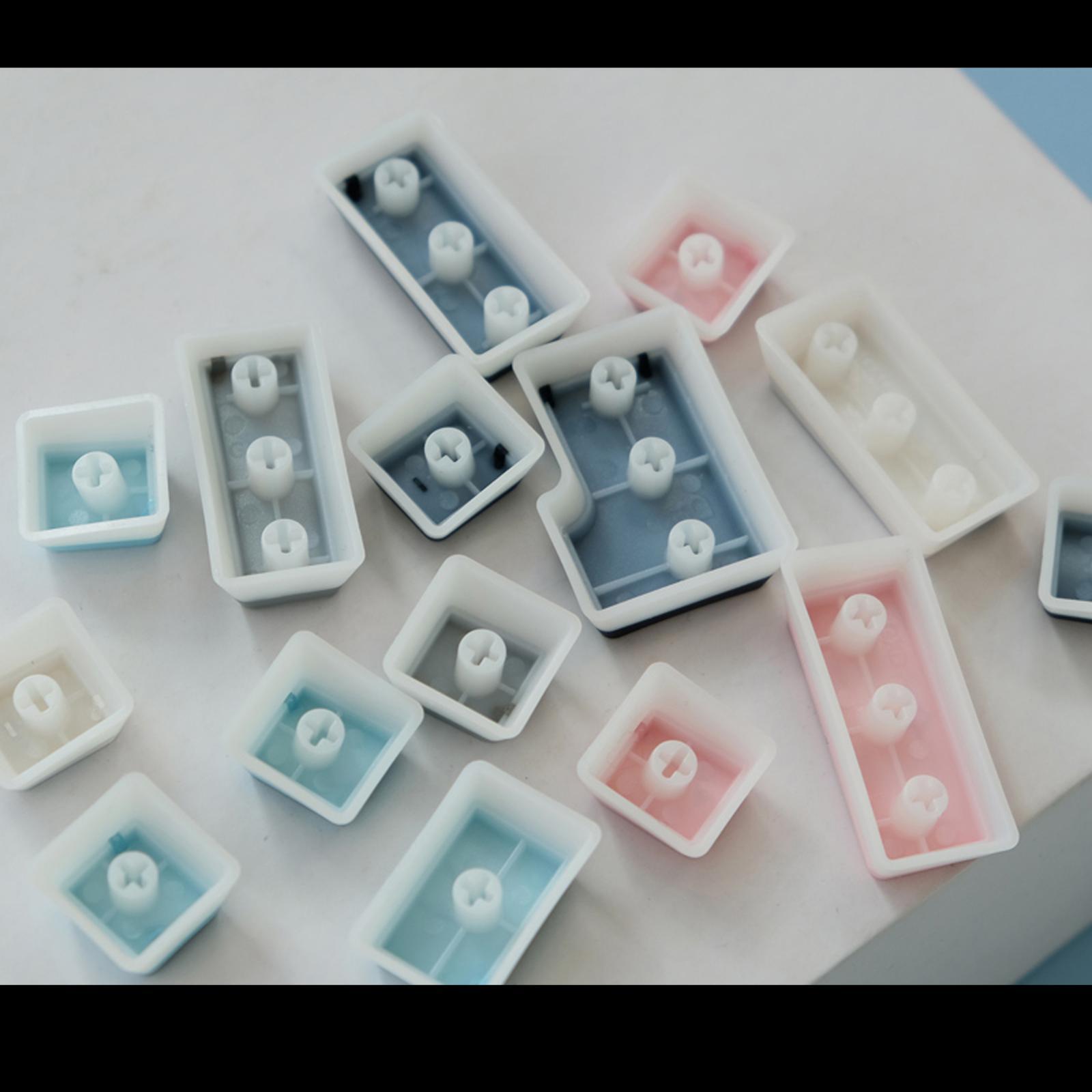PBT Pudding Keycaps Translucent 108 Keys Keycap Set for Most Mechanical Keyboard PC Gaming