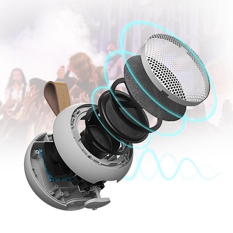 Loa không dây di động mạnh mẽ Loa siêu trầm dạng cột tương thích với Bluetooth Thẻ TF Loa USB Bộ thu/đài FM có FM AM Màu sắc: Đen