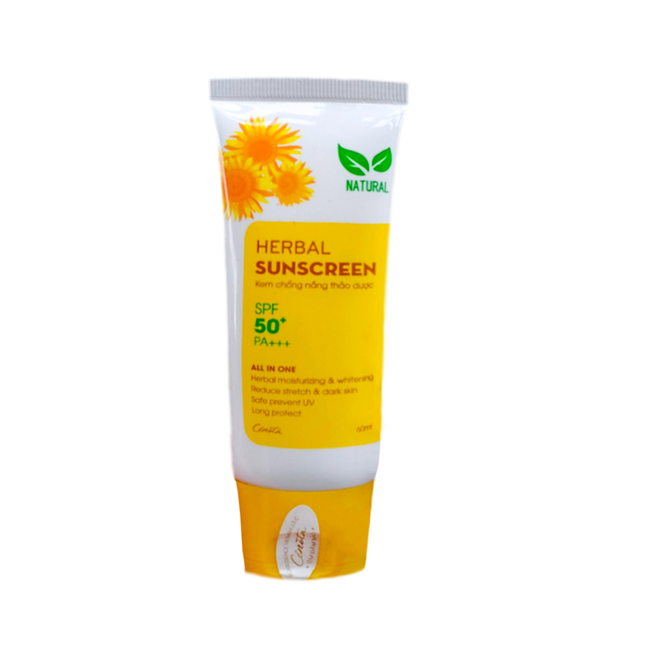 Kem chống nắng thảo dược Cenota Herbal Sunscreen SPF50+/PA+++ 60ml