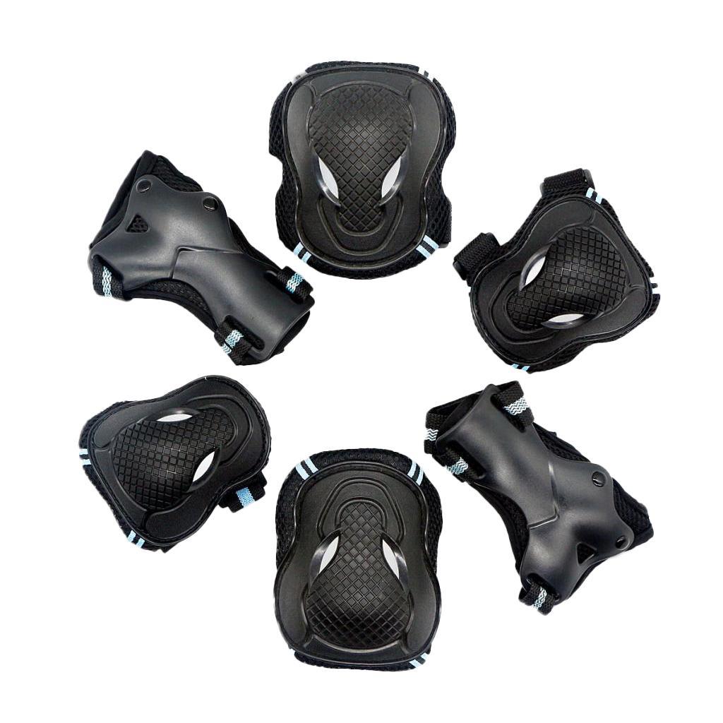 6 Pieces Adult Kids Knee Pads Elbow Pads Wrist and guard of hand for Skateboarding Cycling Inline Skating Roller Blading Protective Gear